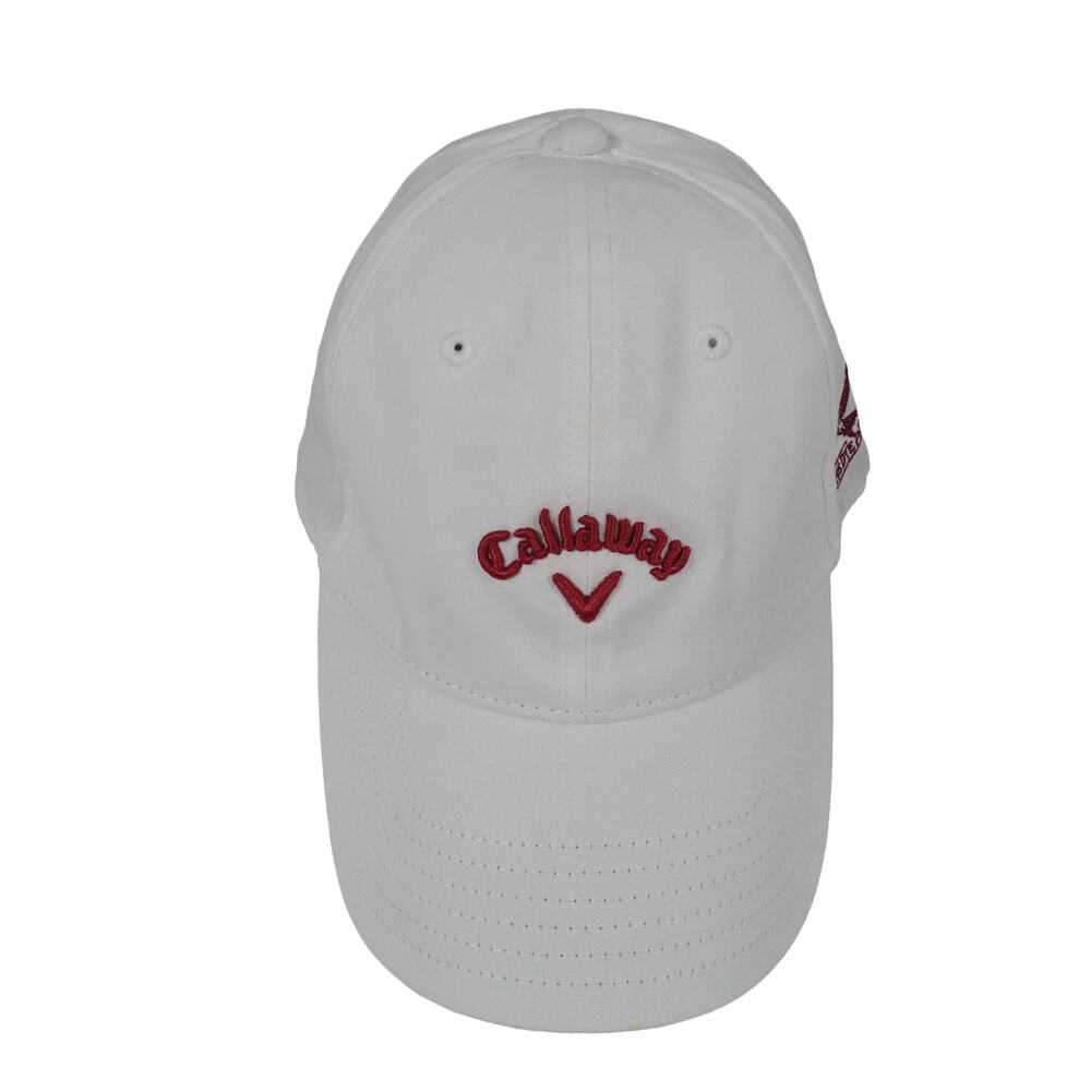 Callaway Pete Dye Preserve Golf Course Cotton White Adjustable Hat Cap